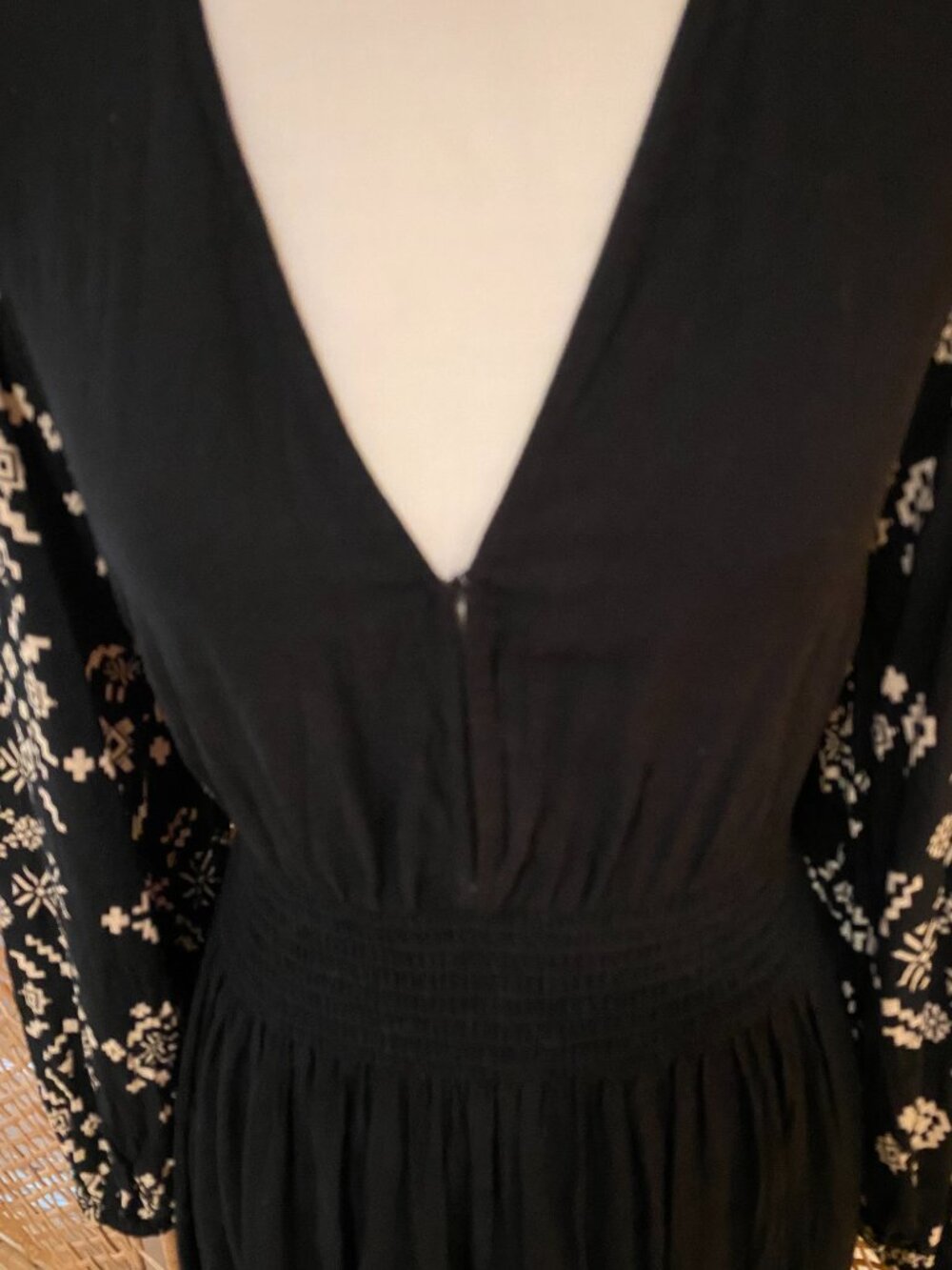 Black & White Boho Maxi Dress Knox Rose - Size M - Picture 5 of 7